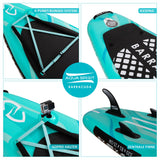 Aqua Spirit Barracuda SUP gonfiabile Stand Up Paddle Board 2024, 10'6x81,3 x 15,2 cm, Kit completo di conversione kayak con pagaia, zaino, pompa e altri accessori, Principianti e esperti adulti