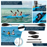 Aqua Spirit Tavola gonfiabile per kayak, 10'5"/13'5", kit completo per kayak per 1 o 2 persone con pagaia, zaino, pompa a doppia azione e altri accessori, Principianti ed esperti per adulti, 3 anni